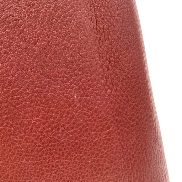 HERMES Muso rouge ash Taurillon Clemence Square D Shoulder Bag 708-060425 - Picture 9 of 14